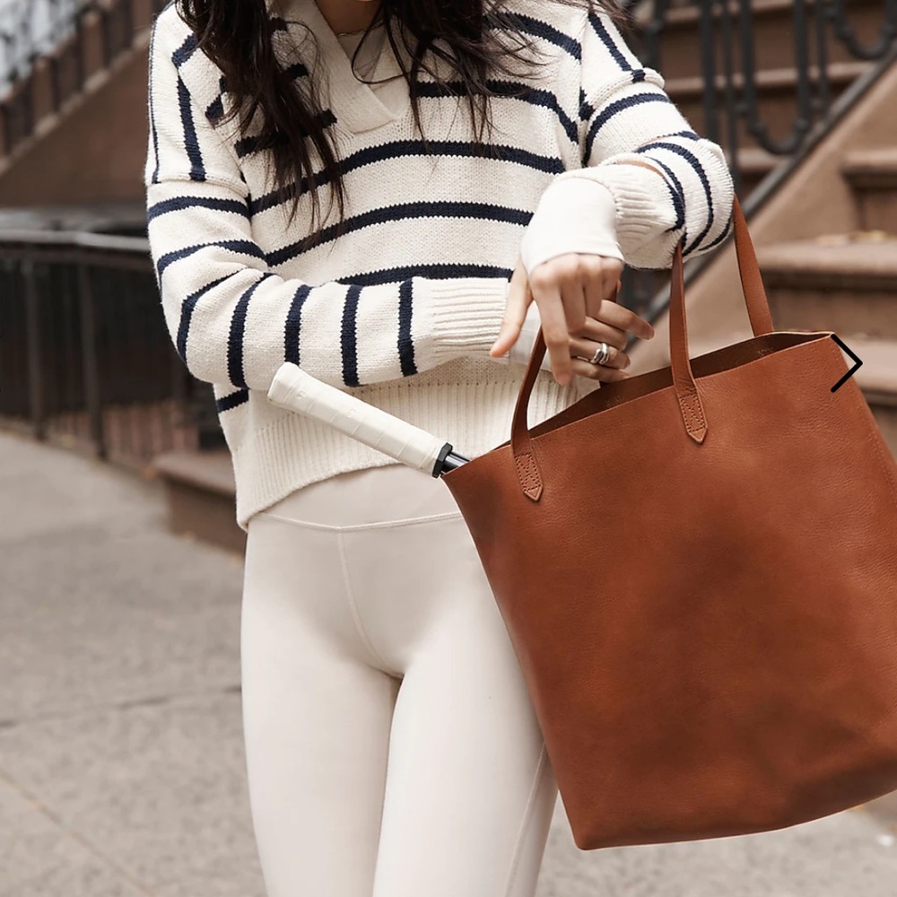 Madewell the transport tote in English saddle